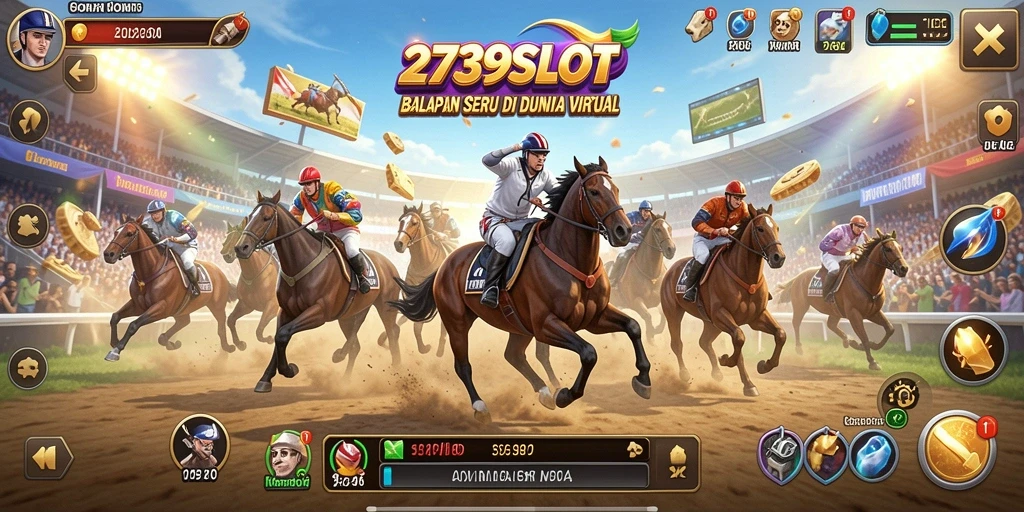 Tampilan gameplay 2739SLOT dengan aksi balapan yang mendebarkan.