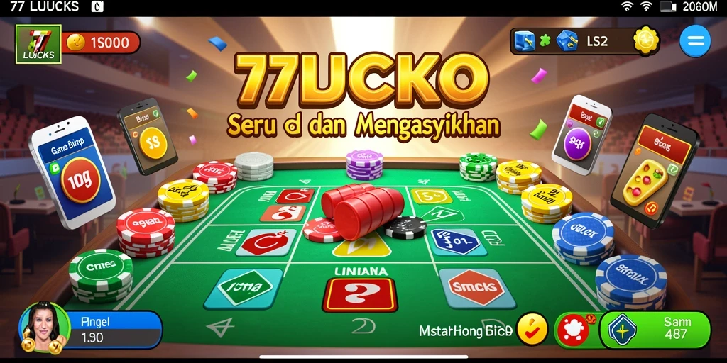 Tampilan utama gameplay Bingo 77LUCKS yang seru.