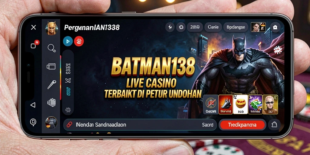 Tampilan gameplay Live Casino yang menarik dan interaktif dari BATMAN138.