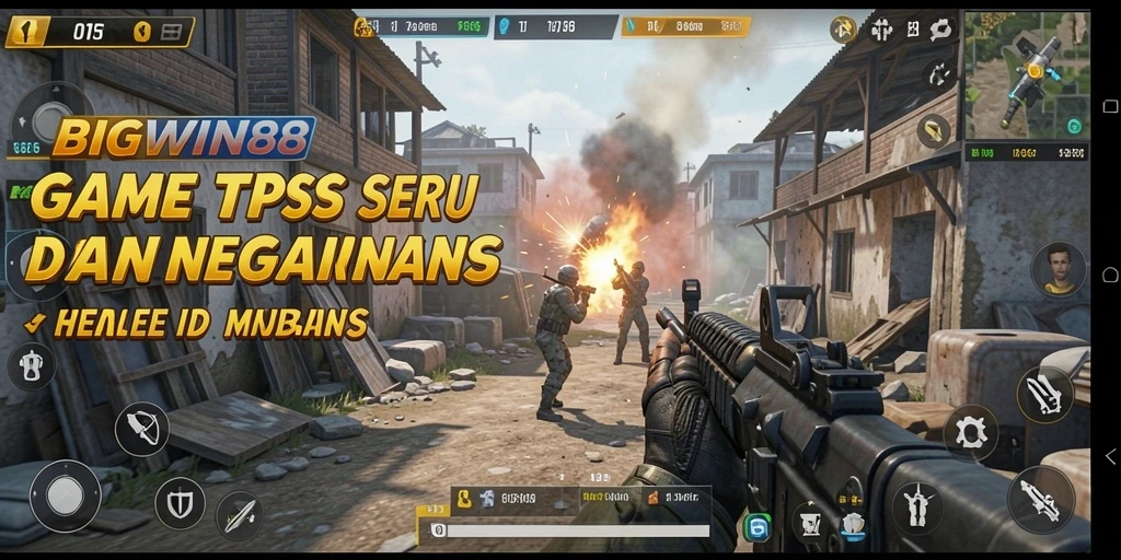 Screenshot gameplay BIGWIN88 yang menunjukkan aksi pertempuran seru.