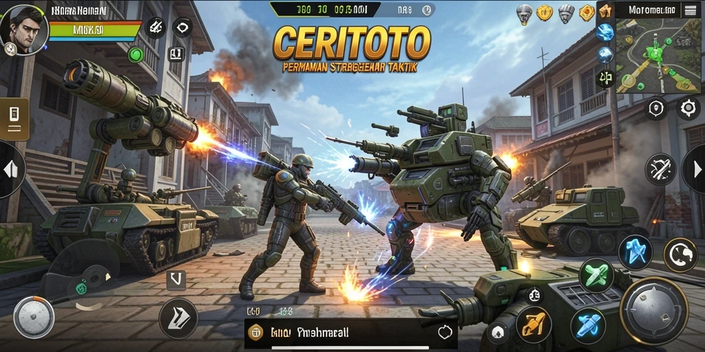 Tampilan gameplay menarik di CERITOTO dengan aksi strategi yang mendebarkan.