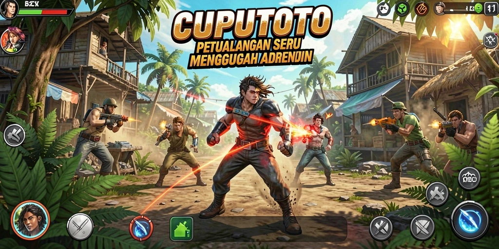 Tangkapan layar gameplay CUPUTOTO yang mendebarkan dan penuh aksi.