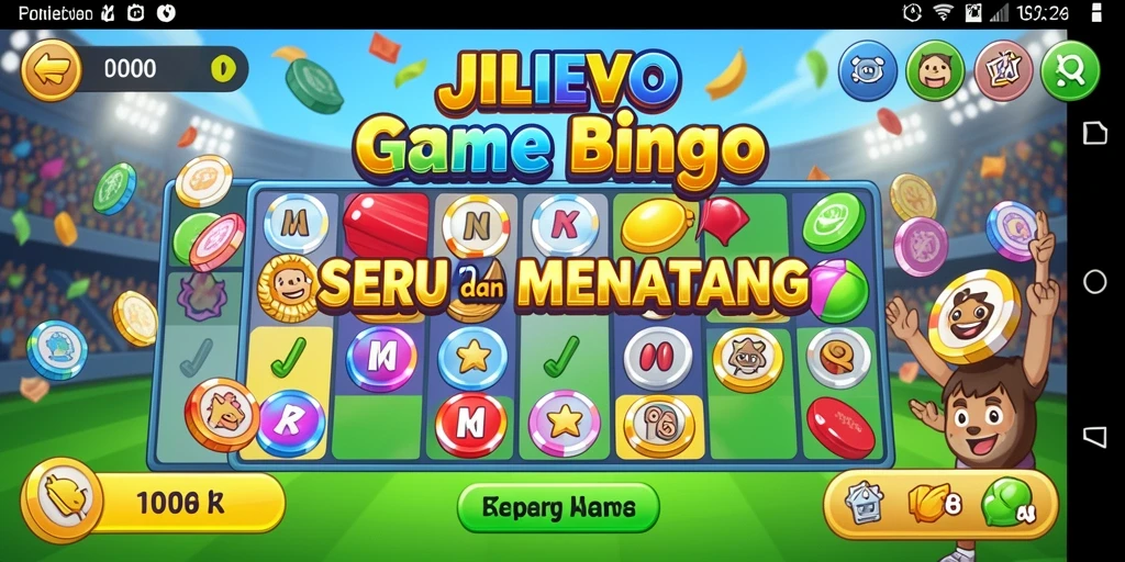 Tampilan gameplay seru dalam JILIEVO saat bermain Bingo.