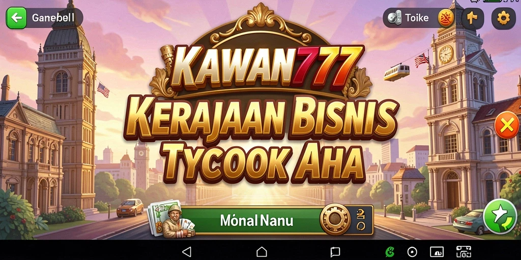 Tampilan gameplay KAWAN777 yang menonjolkan strategi bisnis.