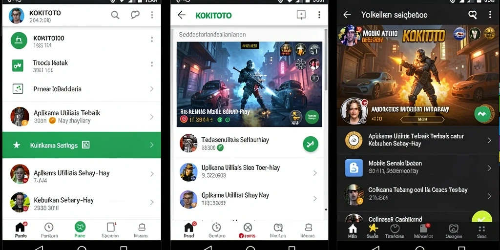 Screenshot utama KOKITOTO menampilkan antarmuka yang bersih dan fungsional.