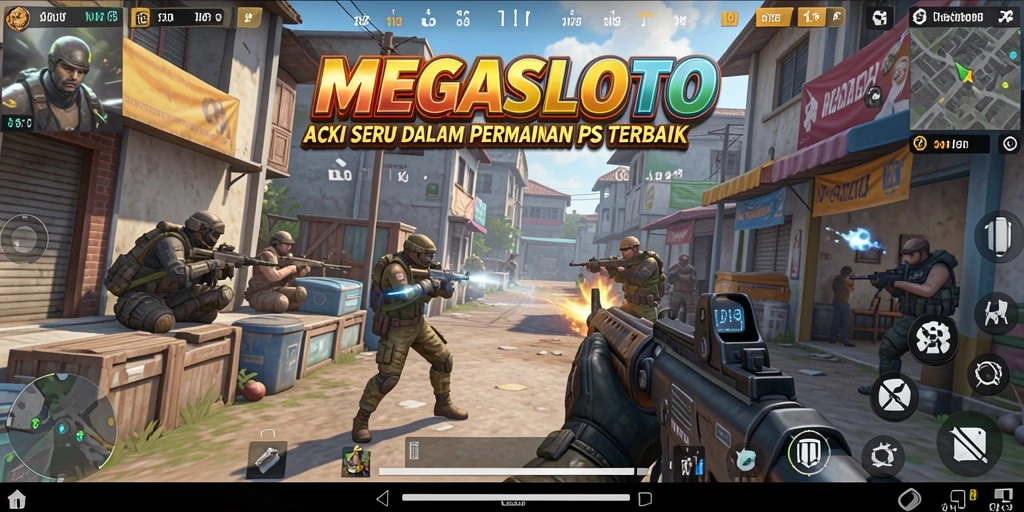 Gambaran gameplay seru dari MEGASLOTO dengan aksi tembak-menembak yang mendebarkan.