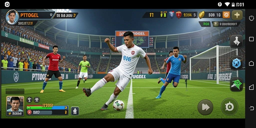 Tampilan gameplay PTTOGEL yang menakjubkan dengan aksi olahraga nyata.