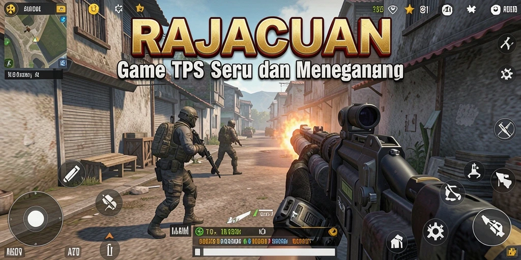 Screenshot gameplay RAJACUAN menampilkan pertempuran yang epik dan menegangkan.