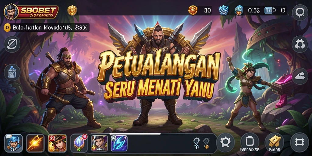 Screenshot SBOBET menampilkan aksi petualangan seru dalam permainan.