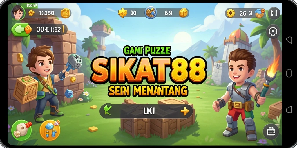Screenshot gameplay SIKAT88 menampilkan teka-teki yang menarik.