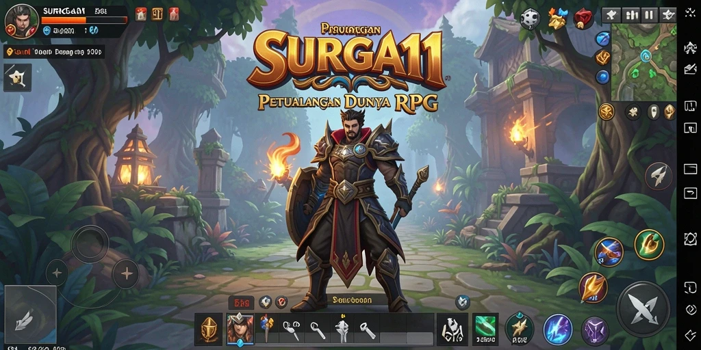 Tampilan menarik dari gameplay RPG di SURGA11 yang mengasyikkan.