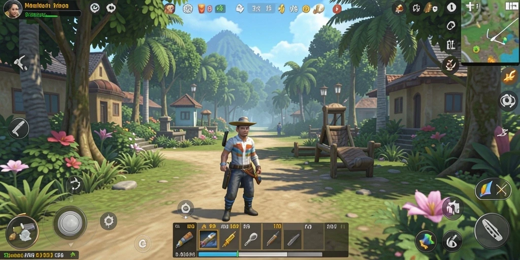 Tampilan gameplay T6 dengan berbagai aksi interaktif.