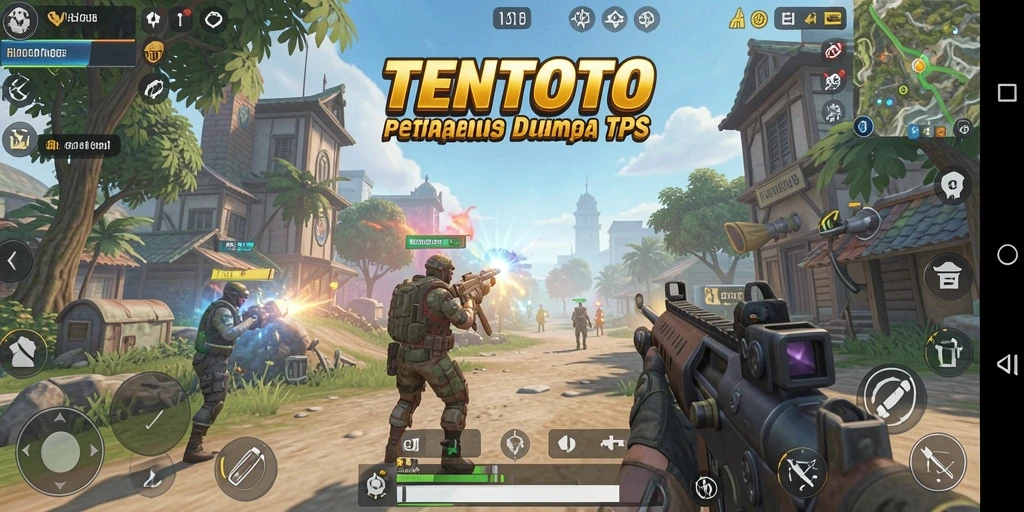 Screenshot dari gameplay TENTOTO yang menegangkan dan strategis.